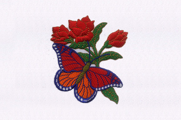 A Designer's Review: Butterfly Rose Embroidery