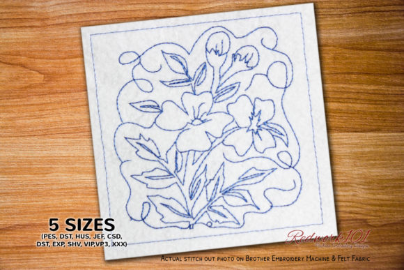 A Designer's Review of the Beautiful Blossom Flowers Lineart Embroidery File