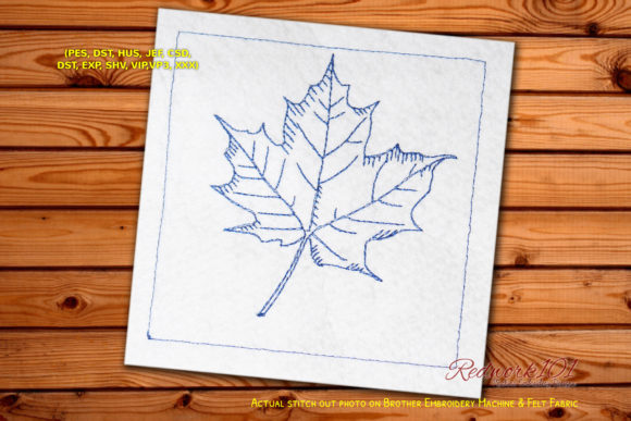 A Designer's Review of the Maple Leaf Redwork Design