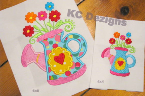 A Designer's Review: Spring Can with Flowers Applique