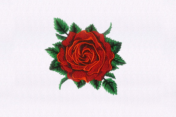 A Designer's Take on the Red Rose Embroidery for Market Success