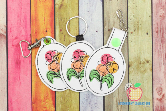 A Designer’s Review: Colorful Flower Keyfob Keychain ITH