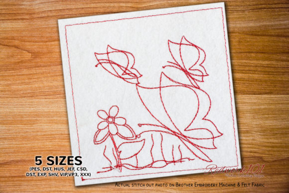 A Garden Flight: Reviewing Butterfly Flying on Flower Redwork