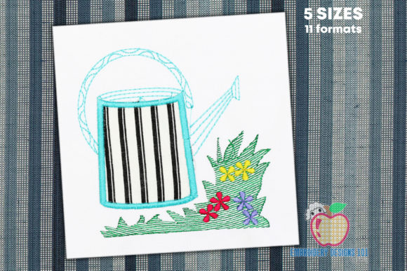 A Garden Watering Jug Embroidery Design Review