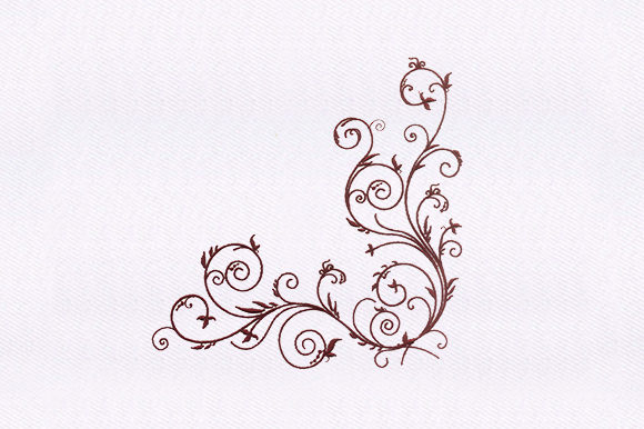 A Practical Review of the Maroon Stem Vines Embroidery Design