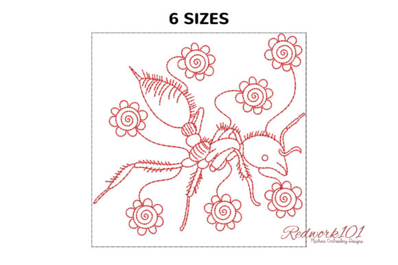 A Professional Review of the Fire Ant with Flowers Embroidery Design