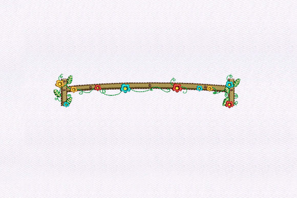 A Seasonal Embroidery Designer Reviews Flowers Hedge Border
