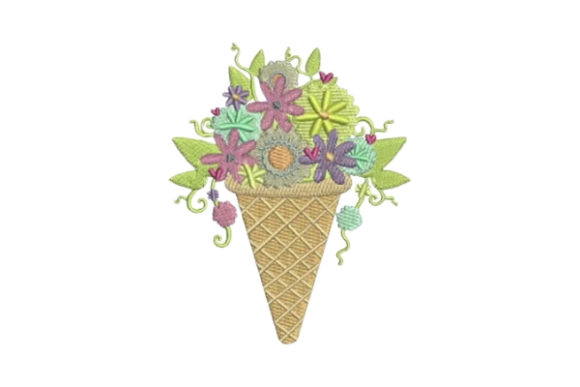 A Sweet and Sunny Embroidery Design for Summer Projects