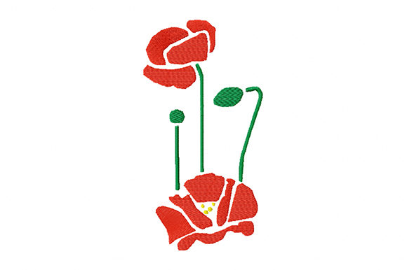 An Embroidery Designer Reviews Poppy Flowers Flowers