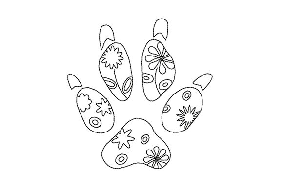 Dog Paw Prints with Flowers: A Seasonal Embroidery Designer Review