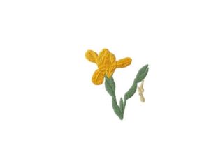 Embroidery Magic: The Iris Design's Quiet Confidence
