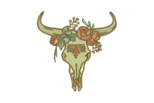 Skull with Flowers: A Boho Embroidery Design Review