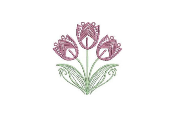 Tulips Outline Flowers: A Designer's Review for Business Merch